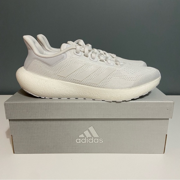 Adidas Pureboost Jet Running Shoes - White on White - Men’s US 10 / Women’s 11 - Picture 7 of 10